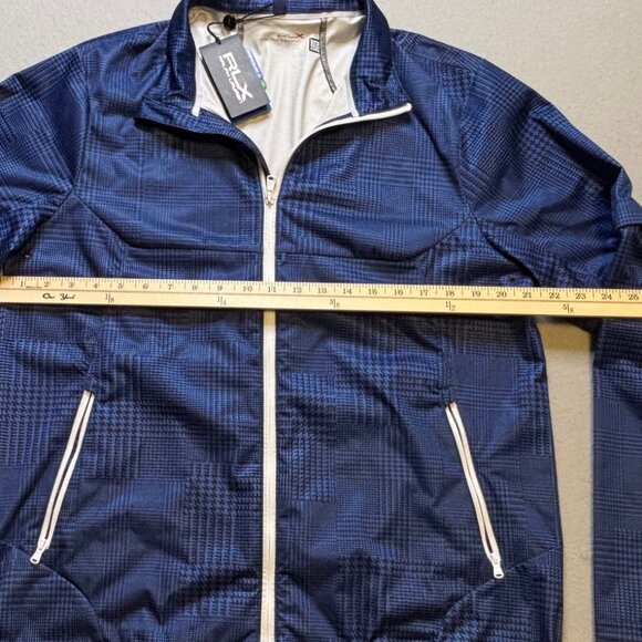 RLX Golf Polo Ralph Lauren Blue Convertible Water Repellent Jacket Men's Med - Picture 6 of 11